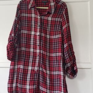 Lane Bryant tunic flannel